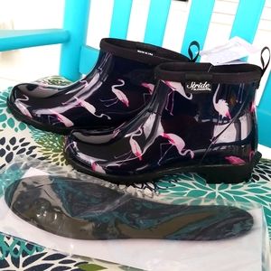 NWT Flamingo Sloggers Rain Boots 8